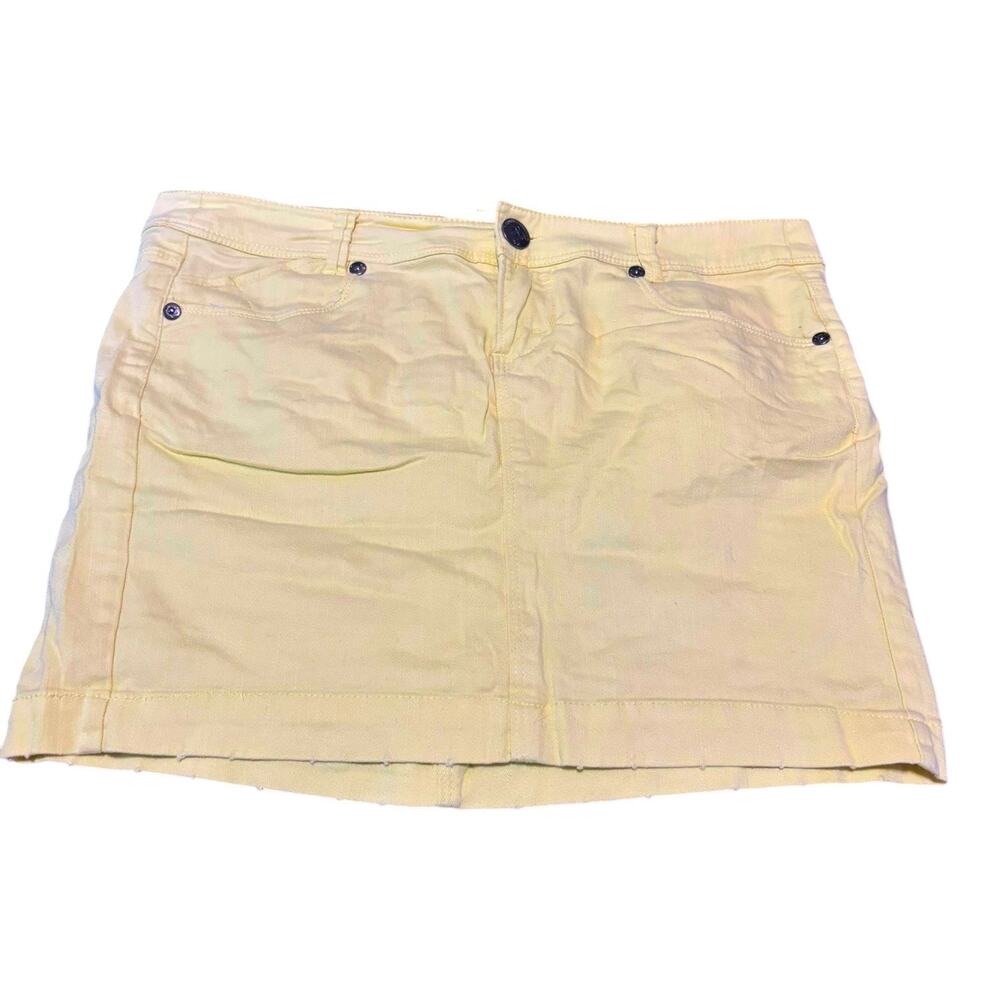 IX-O Yellow Mini Skirt Size L